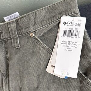 Columbia Men's Green Cord Jeans